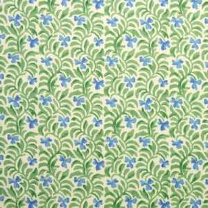 green botanical linen fabric from Linwood Fabrics