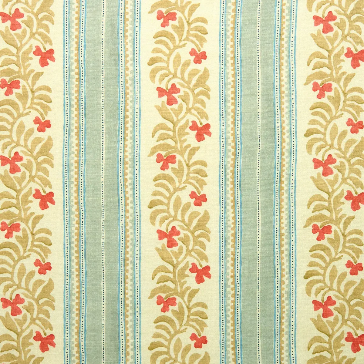 Yala Stripe Fabric - Cardinal by blue striped linen fabric from Linwood Fabrics