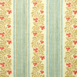blue striped linen fabric from Linwood Fabrics