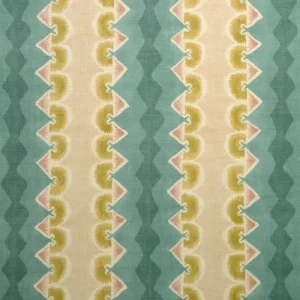 blue striped linen fabric from Linwood Fabrics