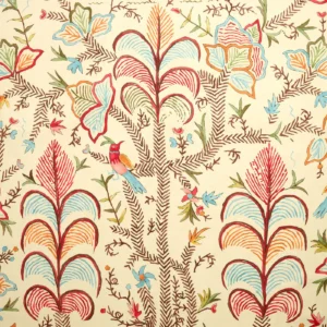 red animal linen fabric from Linwood Fabrics