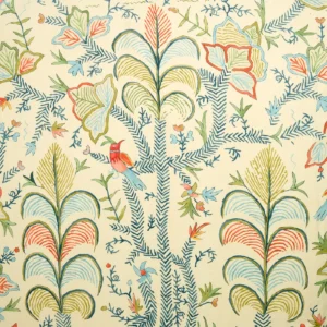 green animal linen fabric from Linwood Fabrics