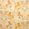 yellow animal linen fabric from Linwood Fabrics