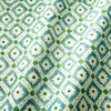 blue checked fabric with wave