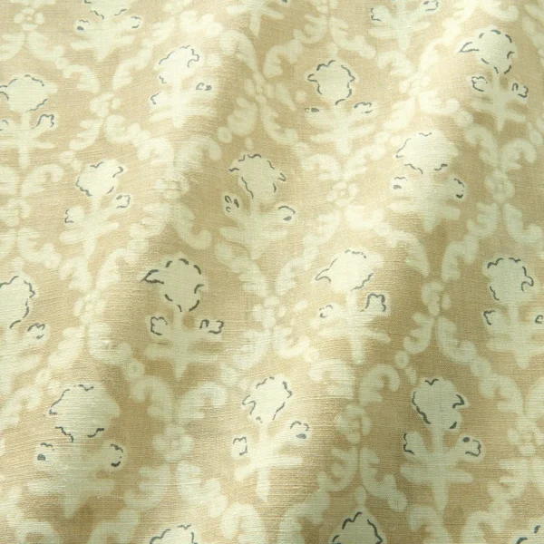 Hinako Fabric - Barley by yellow traditional fabric with wave