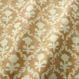 brown traditional fabric with wave