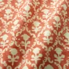 red traditional fabric with wave