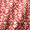 red traditional fabric with wave