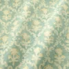 blue traditional fabric with wave