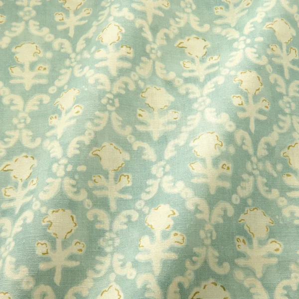 Hinako Fabric - Air by blue traditional fabric with wave