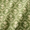 green traditional fabric with wave