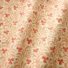red botanical fabric with wave