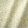 yellow botanical fabric with wave