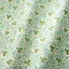 green botanical fabric with wave