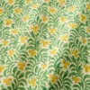 yellow botanical fabric with wave