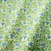 green botanical fabric with wave