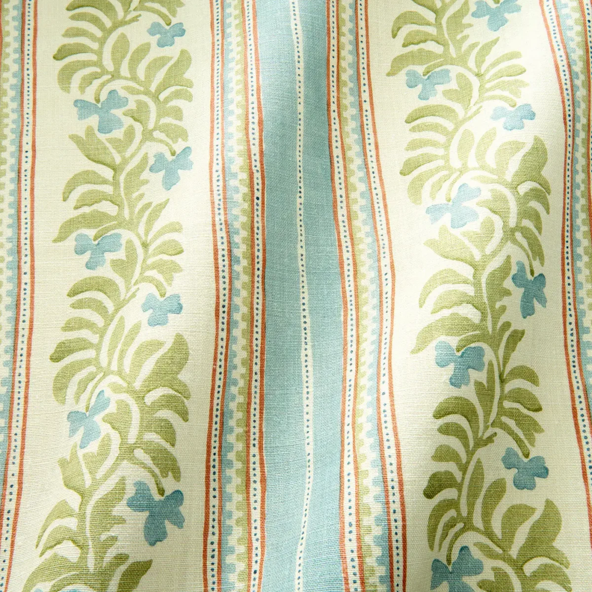 Yala Stripe Fabric - Spring by blue striped fabric with wave