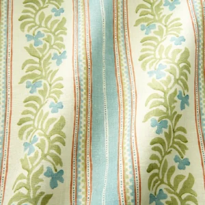blue striped fabric with wave