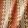 red striped fabric with wave