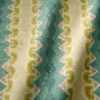 blue striped fabric with wave