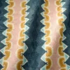 blue striped fabric with wave
