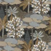 brown botanical wallpaper from casamance