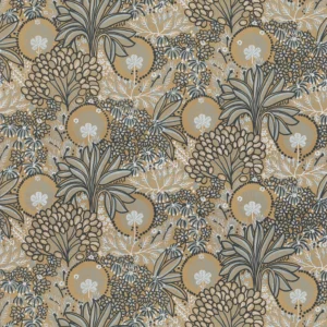 green botanical wallpaper from casamance
