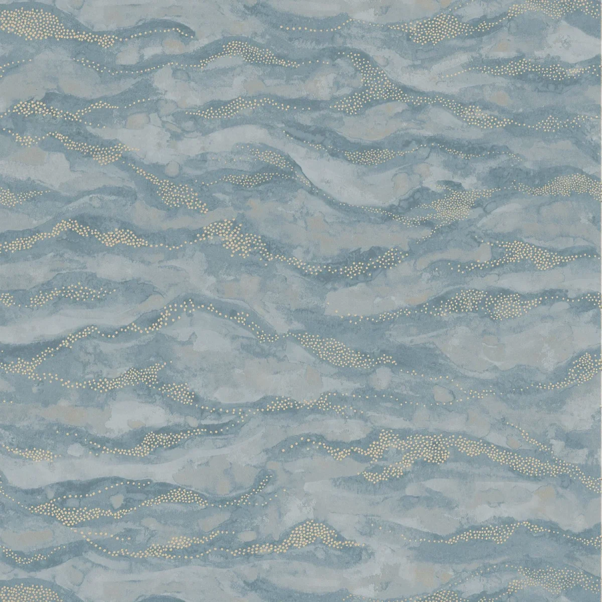 Sohar Wallpaper - Ciel by blue contemporary wallpaper from casamance