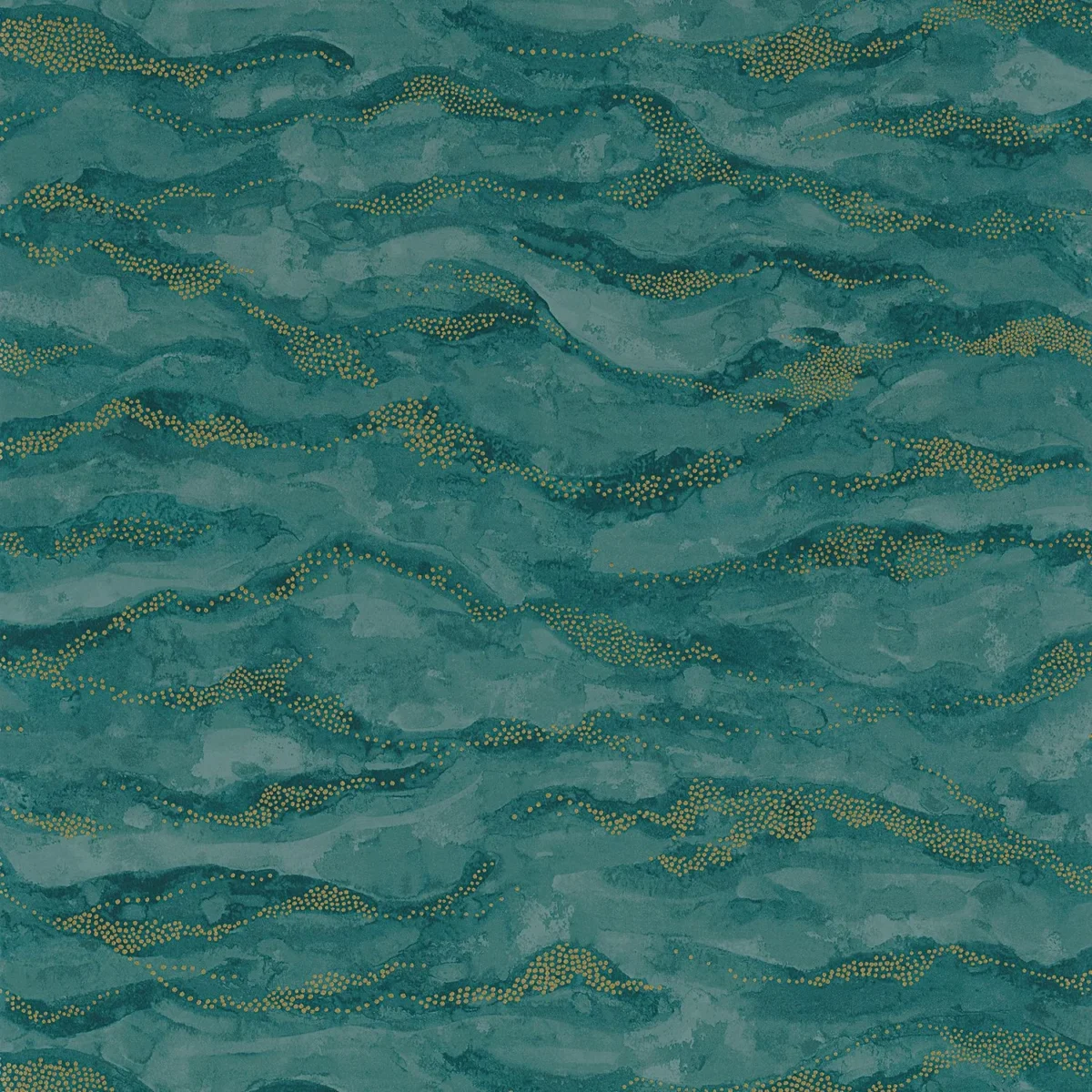 Sohar Wallpaper - Topaze by blue contemporary wallpaper from casamance