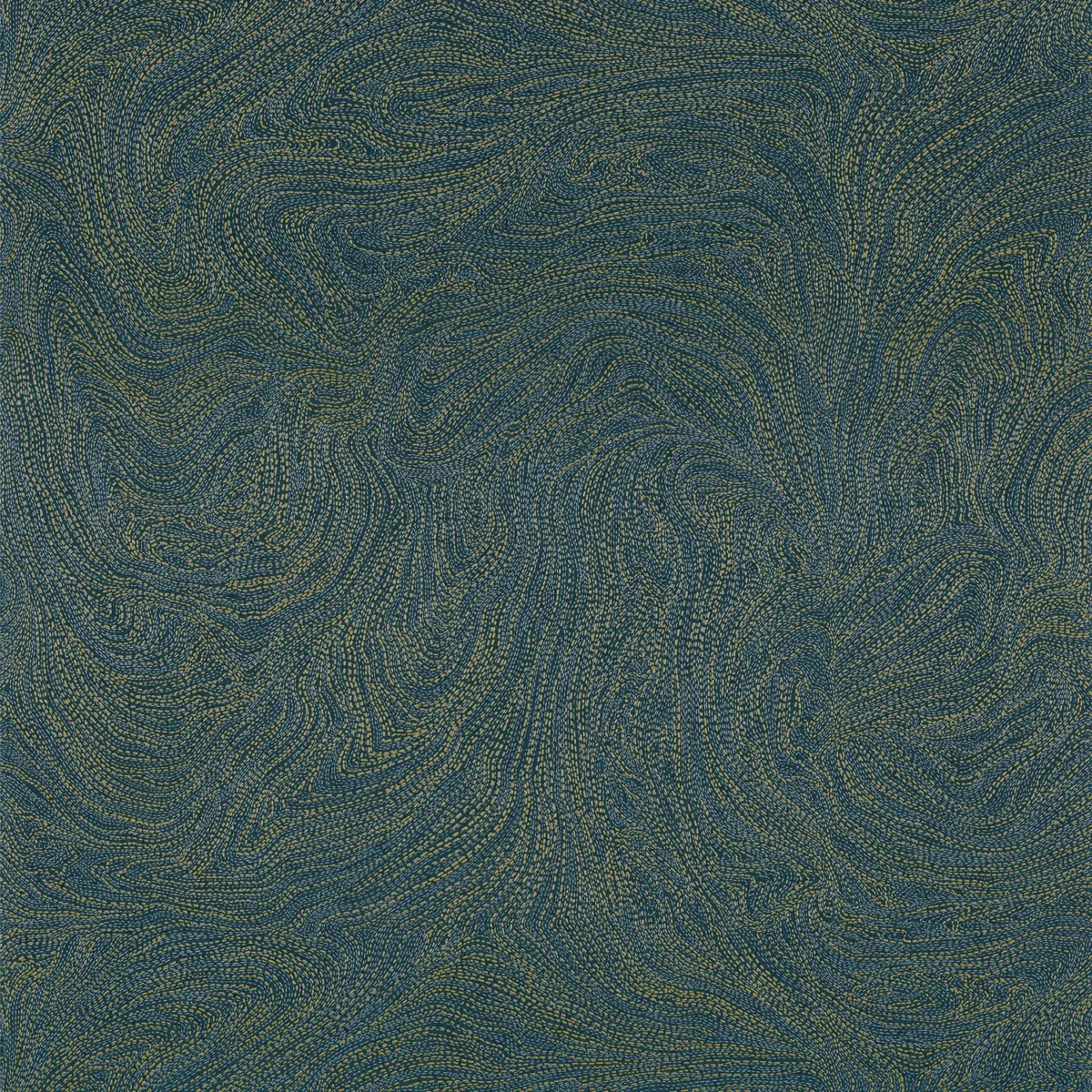 Voie Lactee Wallpaper - Marine / Dore by blue misc wallpaper from casamance