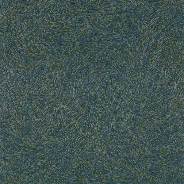 Voie Lactee Wallpaper - Marine / Dore by blue misc wallpaper from casamance