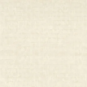 white geometric wallpaper from casamance