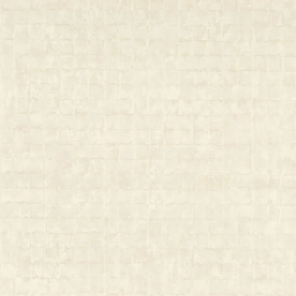 Faenza Wallpaper - Ivoire by white geometric wallpaper from casamance