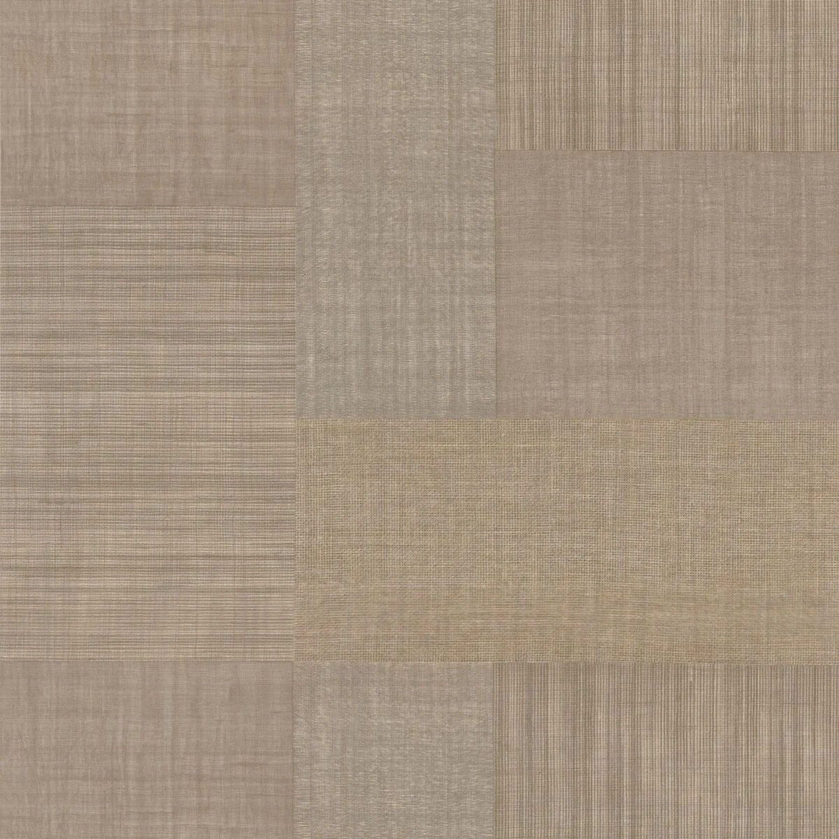 Mestizo Wallpaper - Mordoré by brown geometric wallpaper from casamance
