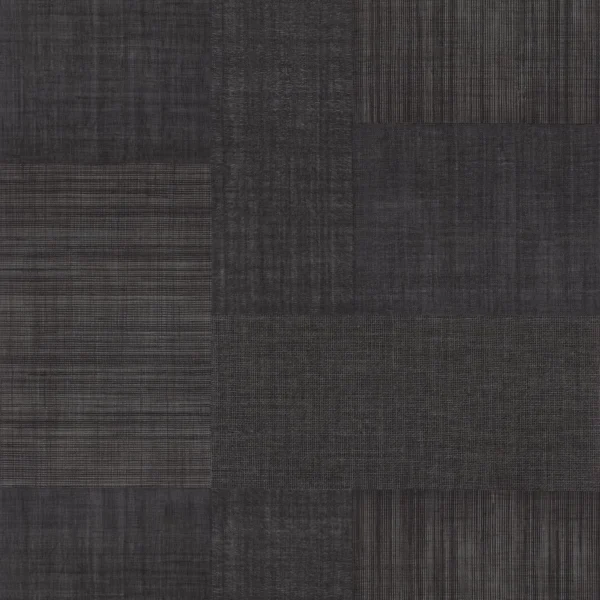 Mestizo Wallpaper - Noir by black-grey geometric wallpaper from casamance