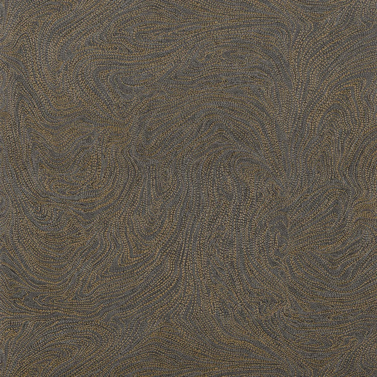 Voie Lactee Wallpaper - Noir / Dore by brown misc wallpaper from casamance