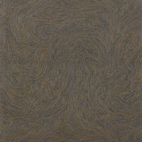 Voie Lactee Wallpaper - Noir / Dore by brown misc wallpaper from casamance