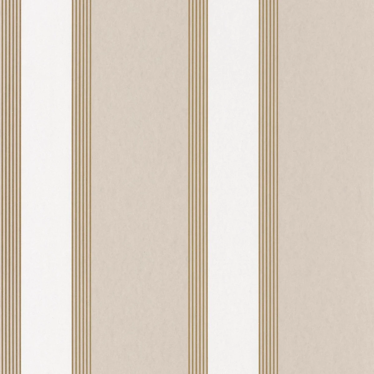 Auteuil Wallpaper - Blanc / Doré by neutral striped wallpaper from casamance