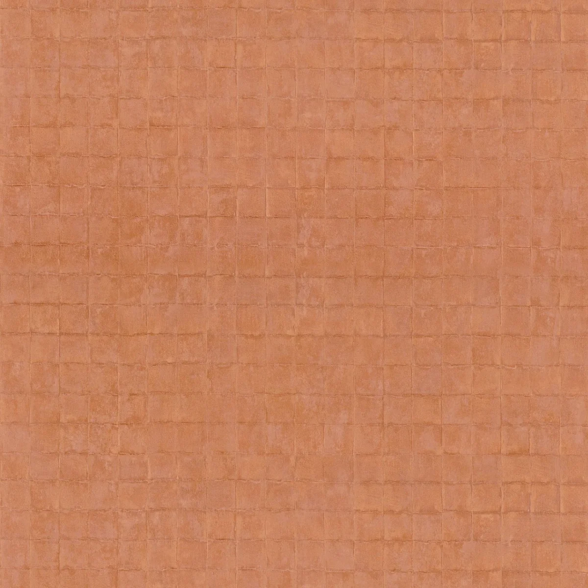 Faenza Wallpaper - Cuivre by orange geometric wallpaper from casamance