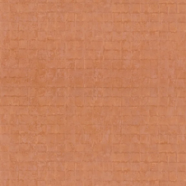 Faenza Wallpaper - Cuivre by orange geometric wallpaper from casamance