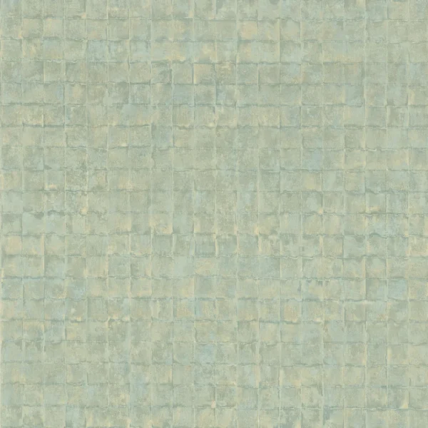 Faenza Wallpaper - Céladon by green geometric wallpaper from casamance
