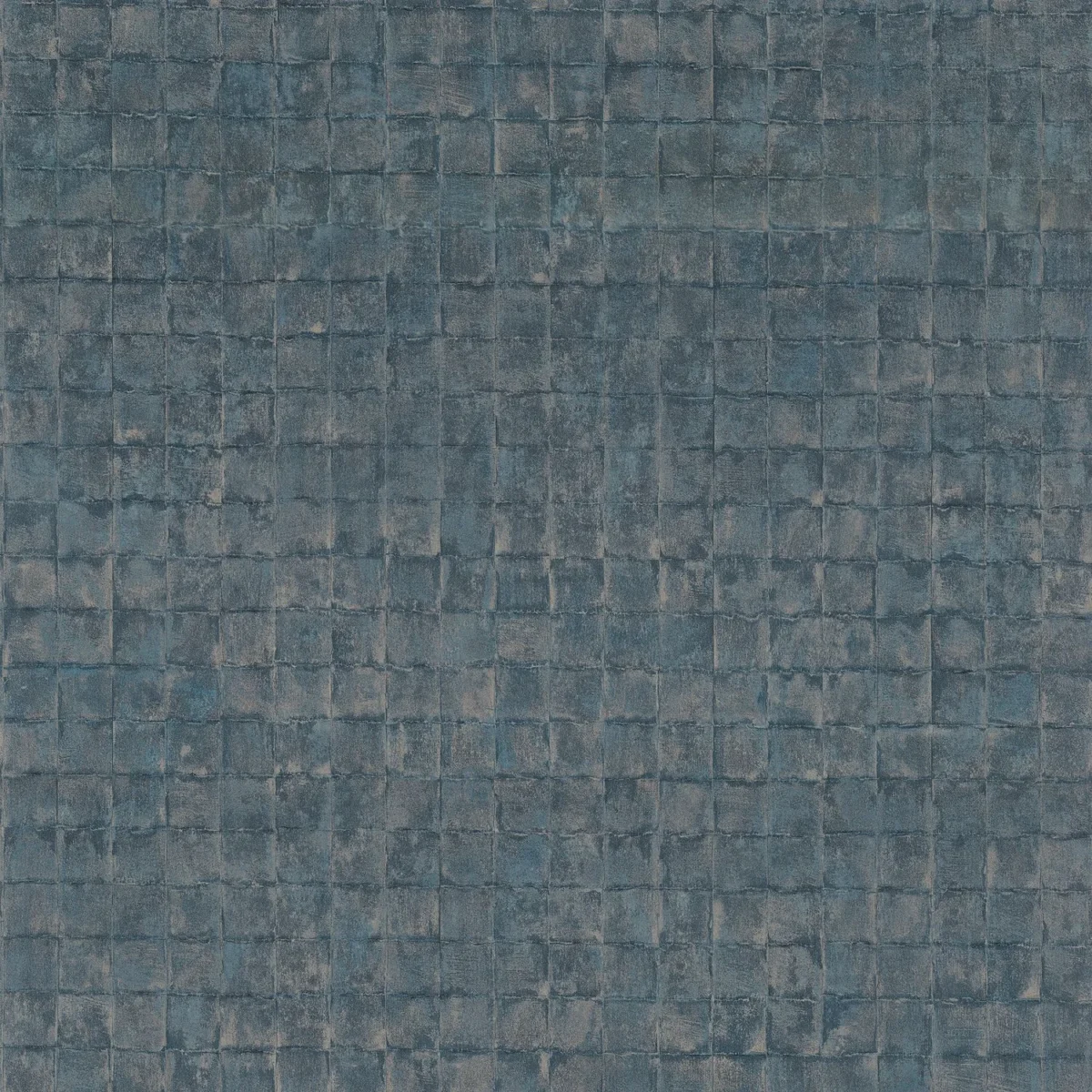 Faenza Wallpaper - Orage by blue geometric wallpaper from casamance