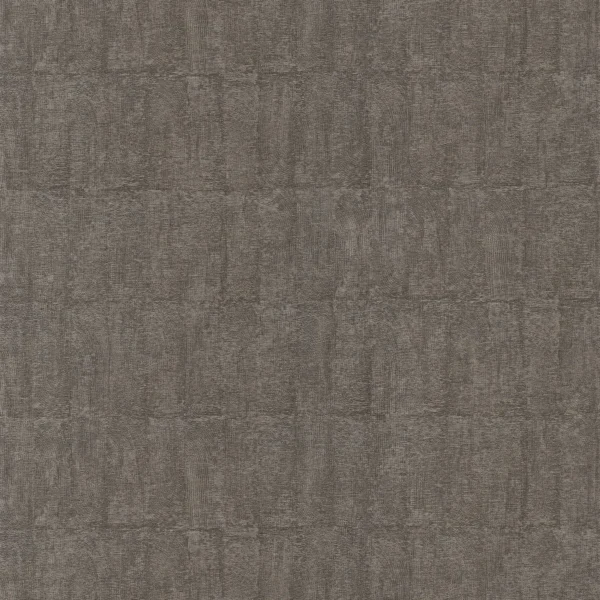 Bizen Wallpaper - Anthracite by brown plain wallpaper from casamance