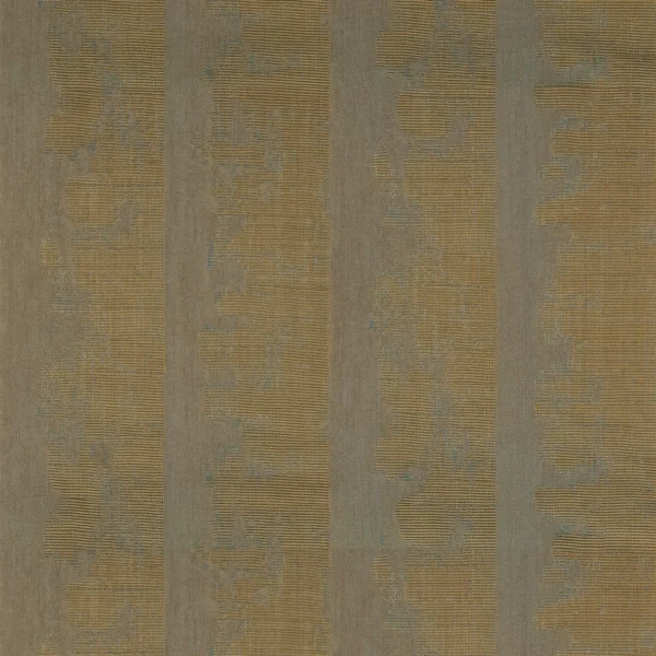 Nerikomi Wallpaper - Vert De Gris / Doré by brown striped wallpaper from casamance