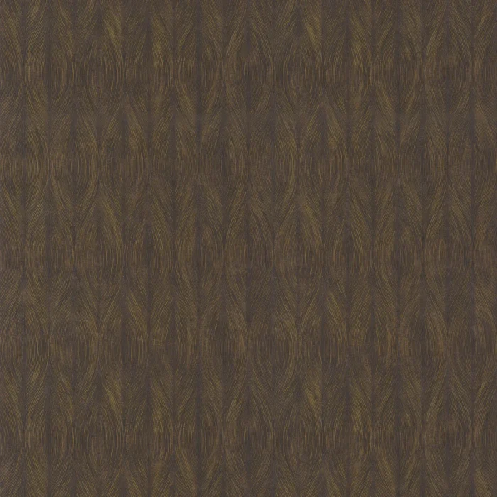 Keramos Wallpaper - Ébène / Doré swatch