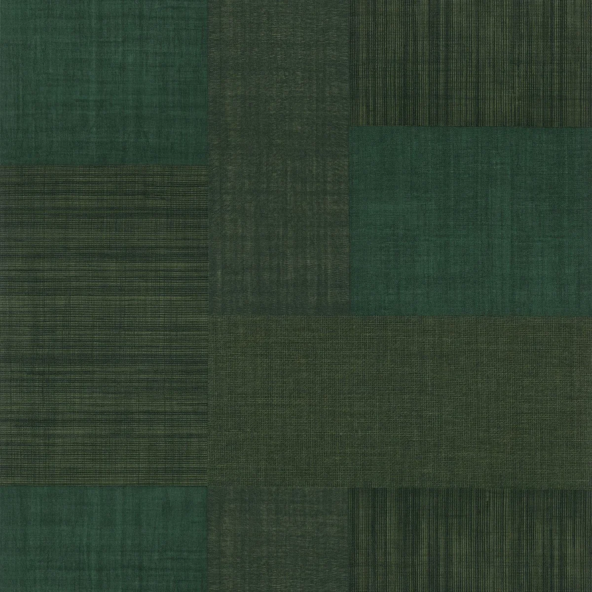 green geometric wallpaper from casamance