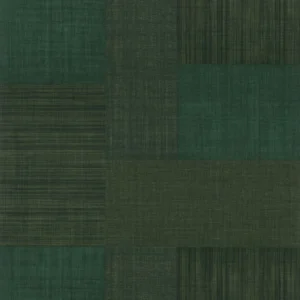 green geometric wallpaper from casamance