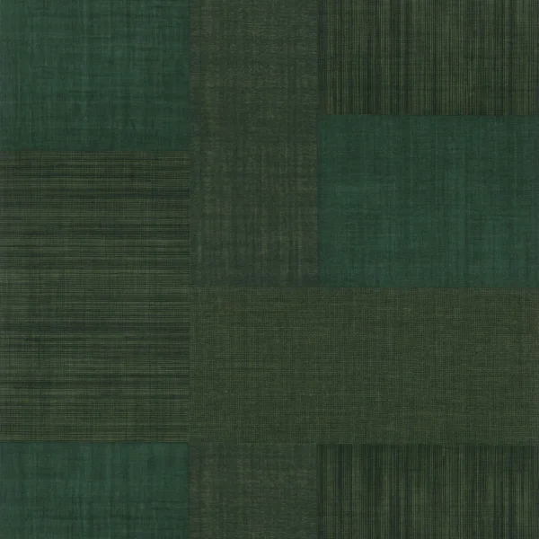 Mestizo Wallpaper - Vert Forêt by green geometric wallpaper from casamance