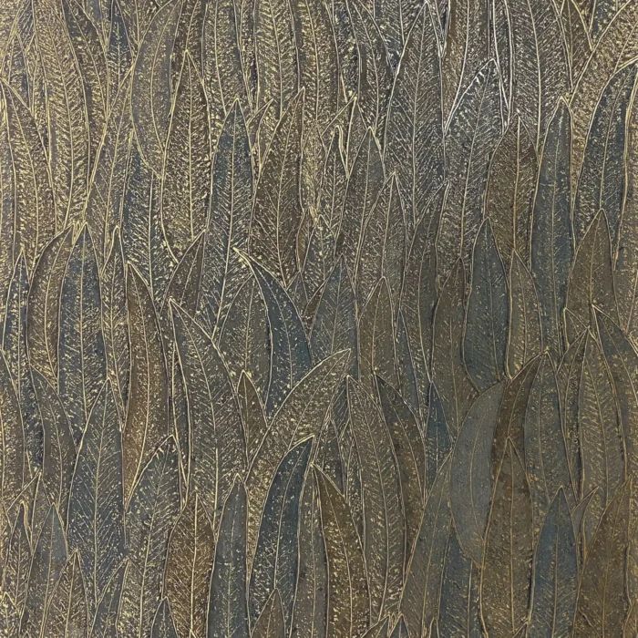 Cinerea Wallpaper - Anthracite / Doré – Anthracite / Dore swatch
