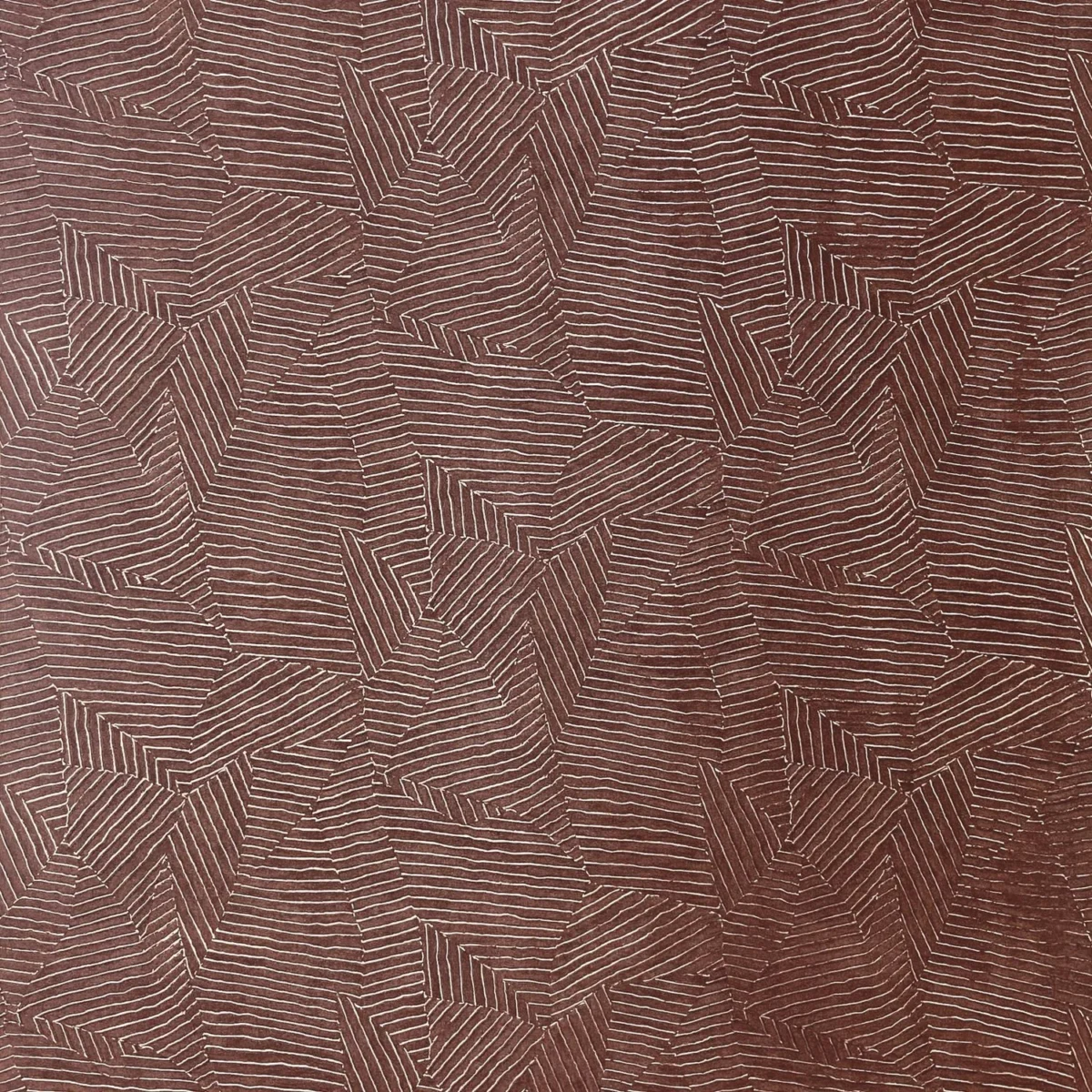 Lore Wallpaper - Terracotta / Doré by red misc wallpaper from casamance